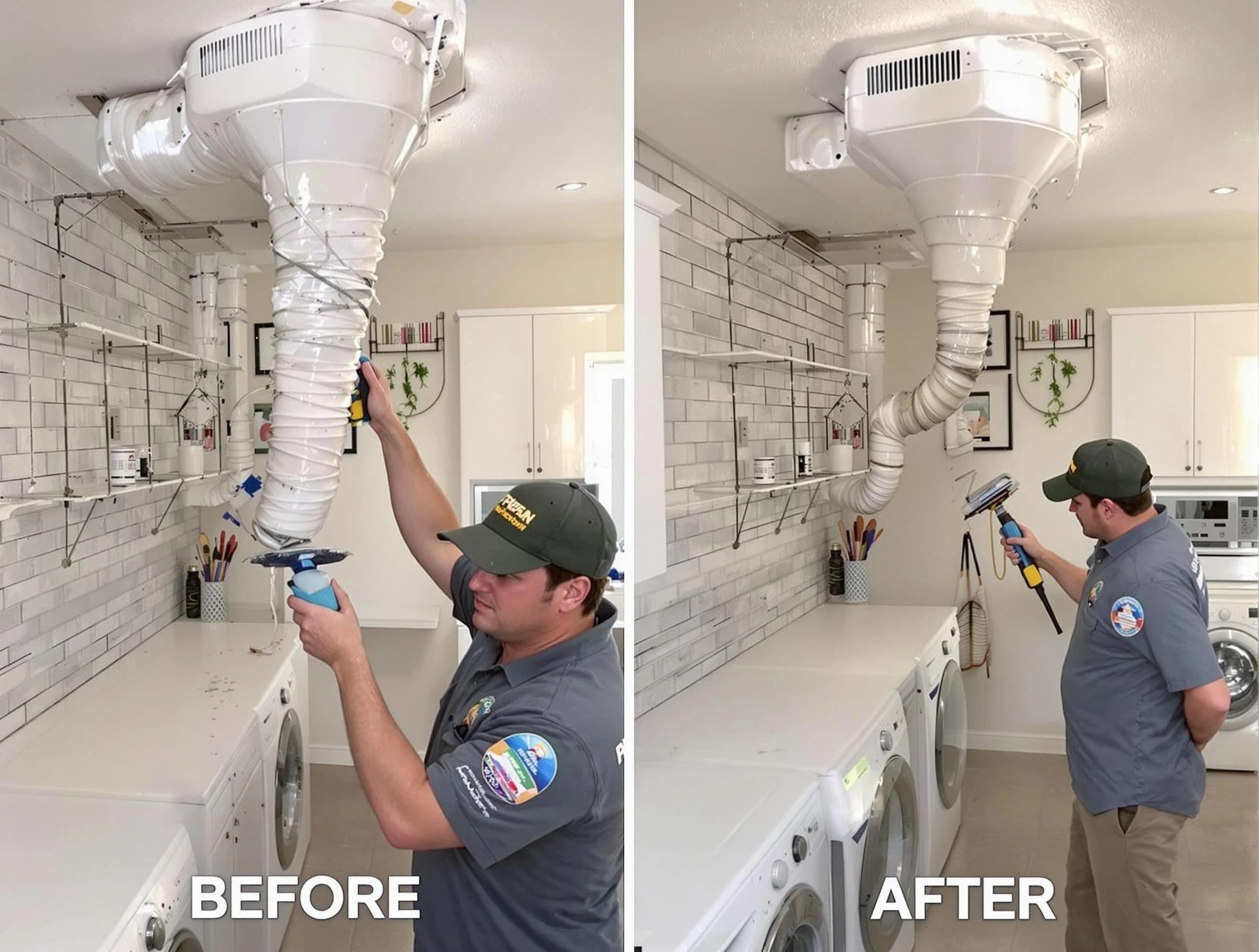 Professional dryer exhaust vent cleaning by Tyrone Dryer Vent Cleaning in Tyrone