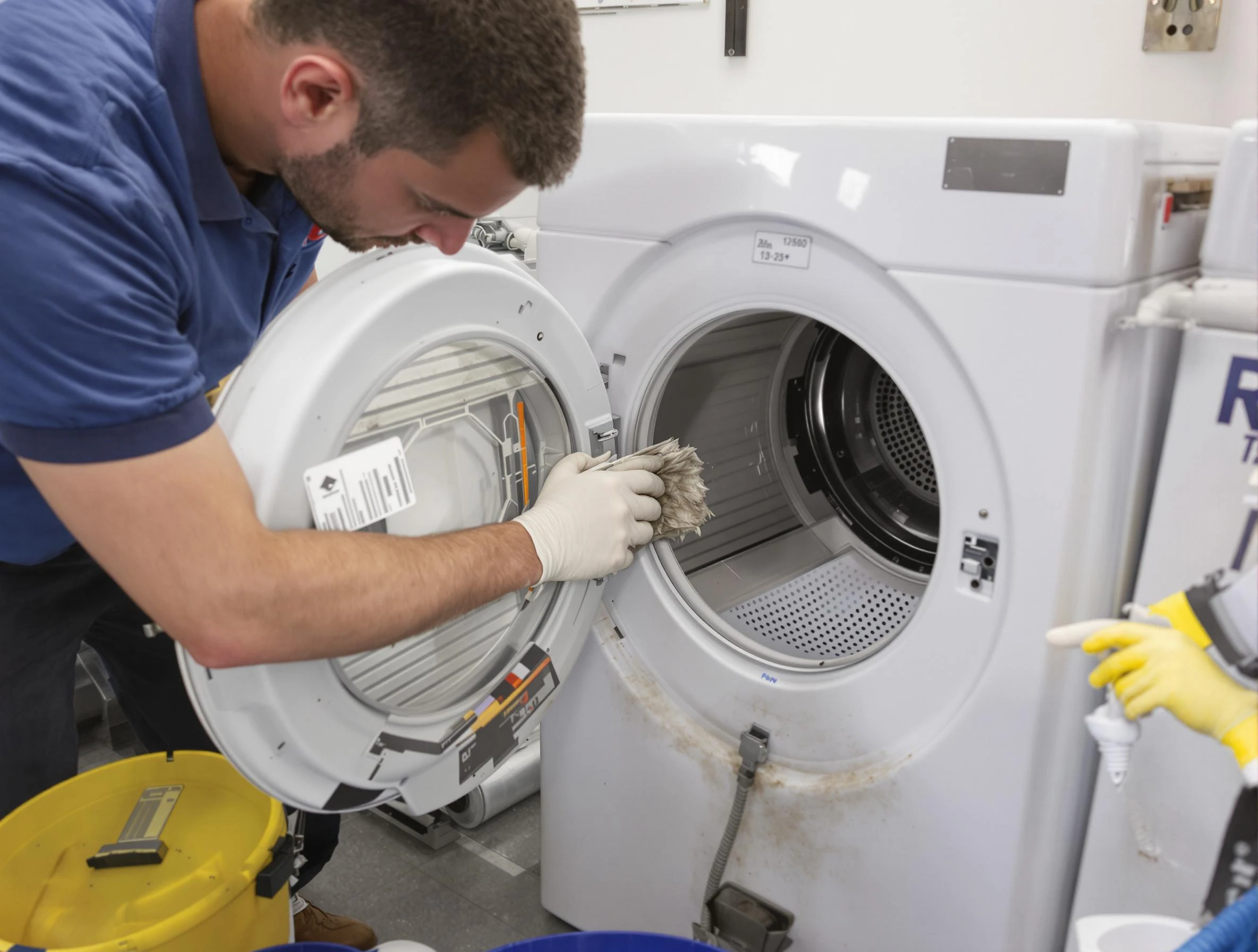 Tyrone Dryer Vent Cleaning specialist performing detailed lint trap cleaning service in Tyrone